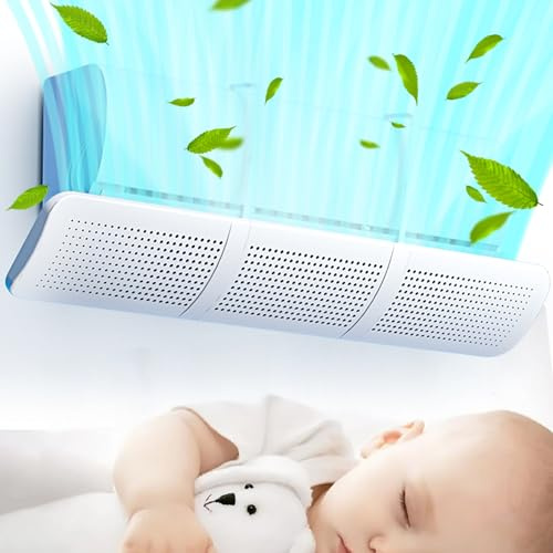 Déflecteur de climatiseur universel réglable mural pour climatiseur froid/chaud pour maison/bureau, personnes âgées, bébés, femmes enceintes