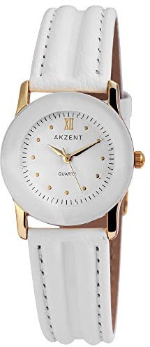 Akzent Armbanduhr Analog Quarz Weiß SS7902100012