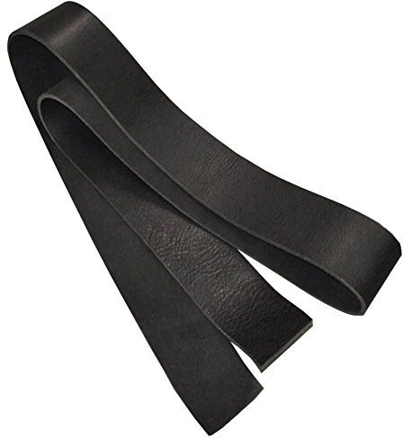 Team Beust 120-150 cm x 6 cm Latigo Lederriemen 3,5-4,5 mm Riemen Gürtelriemen schwarz (120 cm)