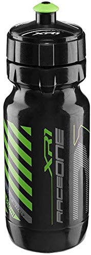 Raceone Trinkflasche Radfahren, Schwarz/Grün, 600 ml, 12 0 60 060