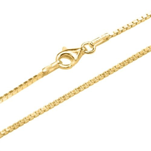 Unique Venezianerkette 1,2 mm aus vergoldetem 925er Silber
