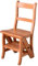 PALAZZO INT Bibliotheksstuhl 'Manor House' - Leiterstuhl Stepchair - Massivholz Mahagoni - braun