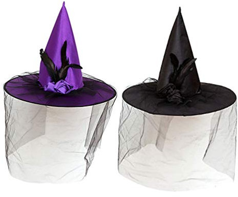 BESPORTBLE 2 Stück Halloween Hexenhut Party Maskerade Cosplayfunny für Erwachsene Dame Frauen Dekoration
