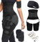6 in 1 cintura per allenamento della coscia da donna, a doppia compressione, supporto per gambe, effetto sauna, corpo Shaper Butt Lifter (nero, L/XL)