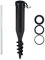 Relaxdays Piqueta Sombrilla, Anclaje Suelo para Atornillar, Adaptador, 40-52 mm, Plástico, Soporte Parasol, Negro