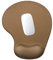 Hsurbtra Tapis de Souris, Ergonomique Tapis de Souris Gamer avec Repose Poignet en Gel, Portable, Parfait pour Ordinateur, Bureau, Travail, Marron Cuir