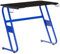 Flash Furniture Fisher Gaming-Schreibtisch, ergonomischer Computertisch, 130,8 cm, Gamer-Tisch mit Getränkehalter und Kopfhörerhaken, Blau