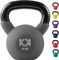 KK Kettlebells Cast Iron Neoprene Coated Weights Lifting Strength Training Home Gym Exercise (14Kg, Grey)