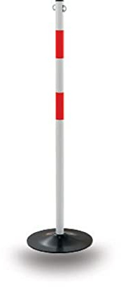 Paletto e base in ferro H 90cm per Colonnina di delimitazione bianco rossa peso 2,8 kg Sisas 909028086