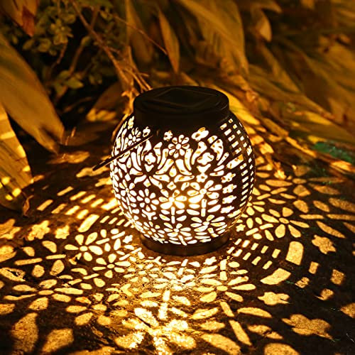 BrizLabs Solarlaterne für Außen, LED Solarlampen für Garten Laterne Outdoor Warmweiß IP65 Wasserdicht Solarleuchten Hängend Deko für Terrasse Veranda Balkon Rasen Hof Auffahrt Weihnachten Halloween