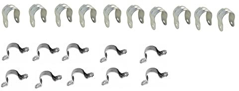 10 Stück Rohrschelle Halbschale/Vollschale Ø= 25 mm - Edelstahl A2 Halteschelle Rohrhalter (Halbschale Ø 25 mm)