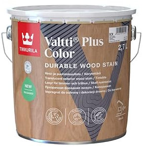Tikkurila Valtti Plus Colour - Durable, Translucent Exterior Wood Stain (Water-Based) - 3 litres