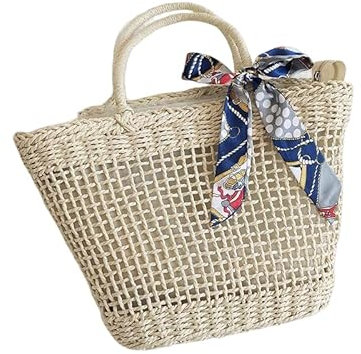 Bolso De Playa De Paja, Bolsos De Bandolera Verano, Tejido Bolsa De Hombro, Totes De Playa Para Viajes, Bolso De Mano Para Mujer, Bolso De Paja Grande Para Vacaciones, Compras Y Uso Diario (beige)