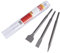 Starrett SDS Plus Chisel Set - 3 Piece KCPK03 Ideal Quality Wide Flat and Point Chisels - for Masonry Concrete Bricks Rotary Hammer Accessories