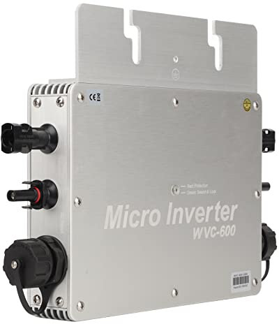 Micro Grid Tie Inverter 600W IP65 Wasserdichter Kleiner Solar-PV-Wechselrichter, EU-Stecker 230V AC