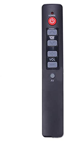 BeisDirect Mando a distancia universal de 6 teclas de aprendizaje puro con grandes botones Copia mando a distancia por infrarrojos IR para Smart TV Box STB DVD DVB VCR HIFI Amplificador, Negro