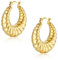 ASH'S CHOICE Creolen Ohrringe Gold Twist Damen, 14K Vergoldete Silber 925 Creolen Oval Ohrringe Kleine, Creolen Gold Chunky Knorpel Huggie Klobig Leicht Oval Gold Kreolen Kleine Damen Mädchen