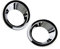 Nebelscheinwerfer Abdeckungen Für N&issan Für Qashqai J10 2008-2015 2 Teile/Satz Silber ABS Chrom Hinten Nebel Licht Abdeckung Surround Trim Set