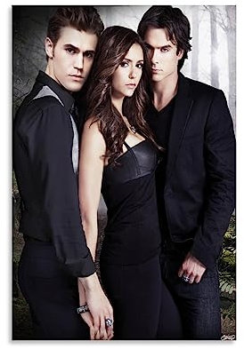 TV-Show-Poster The Vampire Diaries Paul WCanvas Poster, dekoratives Gemälde, Leinwand-Wandposter und Kunstdruck, modernes Familienschlafzimmer-Dekor-Poster, 20 x 30 cm