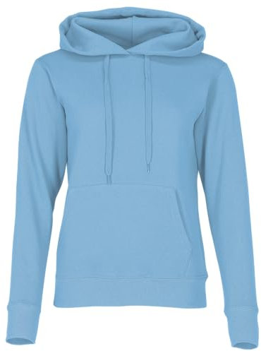 Fruit of the Loom Ladies Classic Kapuzen-Sweat + GRATIS MyShirt Stoffbeutel, Farbe:Pastellblau + GRATIS MyShirt Stoffbeutel, Größe:S