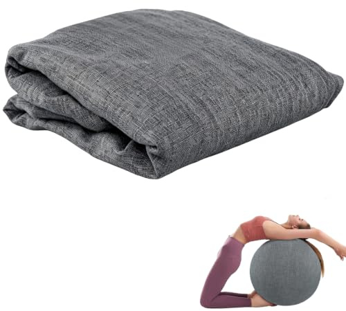 CISSIYOG Copertura Protettiva per Palla Fitness 65CM | Copertura Protettiva Palla da Pilates, Antigraffio Palle da Seduta Pieghevoli Copertura per Palla da Yoga(Nessuna Palla)