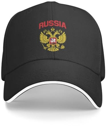 Baseballkappe Cooles Russisches Reich Wappen von Russland Baseballkappe Frauen Männer Personalisierte Verstellbare Unisex-Adler-Papa-Mütze Sommer