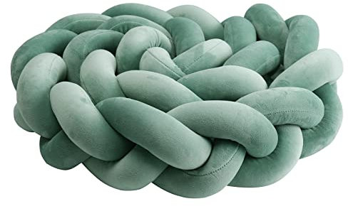 Geflochten Knotenkissen für Wohndekoration (Matcha grün 88,420cm)