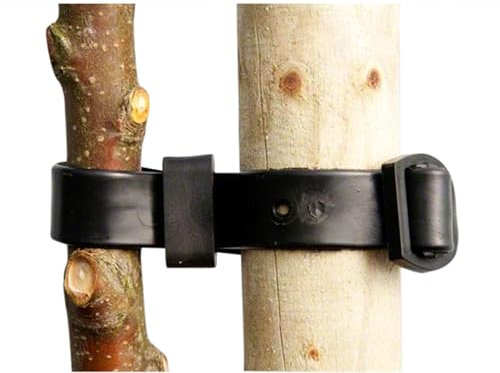 Oakland Gardens 45cm Rubber Tree Ties Buckle Strap Plant Support Whip Bare Root Straps 45cm 18 Pack of 2