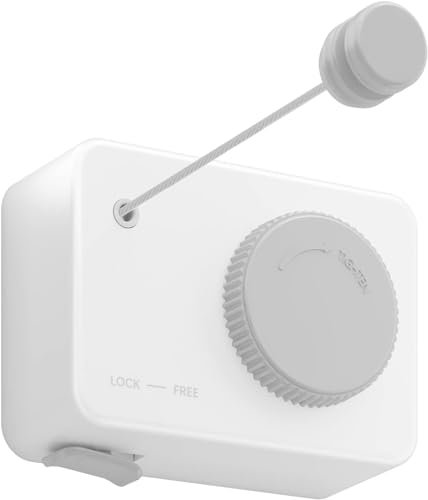 Tendedero Retráctil de Pared para Interior y Exterior - Cuerda Extensible de 4 Metros con Bloqueo Seguro, Ideal para Ropa y Toallas, Diseño Moderno y Espacio Eficiente
