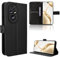 Rojeuinn Cover per Honor 200 Pro 5G custodie,Premium Portafoglio Magnetica Flip Case,Custodia con fibra di carbonio-Nero