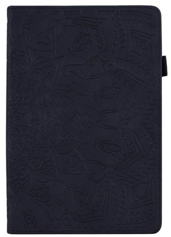 Funda para tablet Lenovo Tab M10 HD Gen 2 de 10.1 pulgadas, ajuste multiángulo, soporte de TPU + piel sintética con soporte para bolígrafo [estampado de medias flores] - 02
