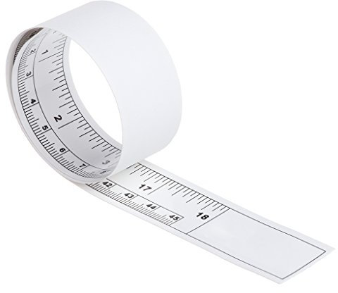 Selbstklebendes Maßband, Doppelskala, zum Aufkleben, Lineal, Klebebandmaß für Werkbank, Tisch, Zeichnung