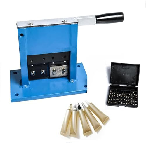 GLBMXDD Manuelle Hochleistungs-Aluminium-Laminat-Tuben-Crimp-Versiegelungsmaschine, Tubenversiegelung mit Datumsbuchstaben-Kodierer, Salbentubenversiegelung, max. 60 cm