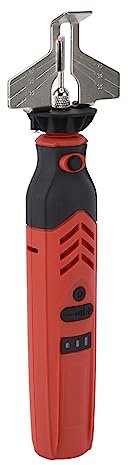 Affilacatene per Motoseghe a Batteria, Kit Rosso per Affilare Seghe a Catena Portatile per Lama Universale, Semplice da Usare con Robusto Materiale ABS e Acciaio, Ampia