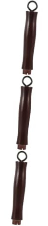 MAGICLULU 3 Piezas Manija De La Olla Empuñadura Tipo Sartén Manija Removible Mango De Wok Mango De Olla a Prueba De Quemaduras Reemplazo De Mango Largo Esenciales De Cocina De Madera Brown