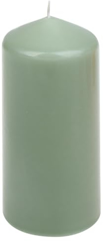 Stumpenkerzen Salbei 130/57 mm, 12 Stück Steinhart Kerzen in RAL-Kerzen Güte Qualität