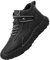 Generico Stivaletti Pioggia Bambino Tronchetti Donna con Men's Fall And Winter Fashion Men's Sneakers Men's Hiking Sneakers Walking Men's Shoes Stivali Donna Impermeabile Donna Stivali (Black, 44)