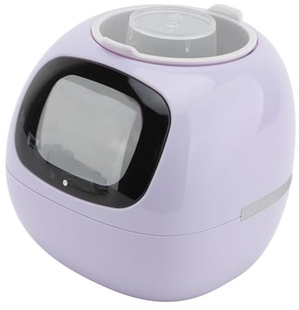 Tnfeeon Maceta Inteligente con Expresión AI Robot Inteligente de Macetero con Luz de Agua Sensores de Humedad Ivy Smart Planter para Decoración de Interiores (Purple)