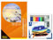Idena 90344 - Aquarellmalblock A4 mit 30 Blatt, inkl. STAEDTLER Aquarell Set mit 12 wasservermalbaren Buntstiften, 3 Aquarell-Bleistiften, Anspitzer, Radiergummi und Step-by-Step Anleitungen