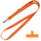 CHUQING Handyband zum Umhängen Orange Phone Lanyard Handykette Universal Schlüsselband Einstellbar Crossbody Strap