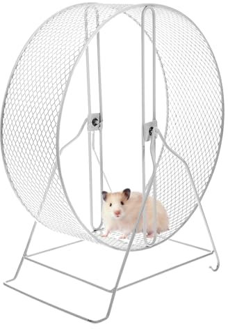 Leise Laufrad Hamster - Hamsterrad für Nager aus Metall - Leichtgängiges