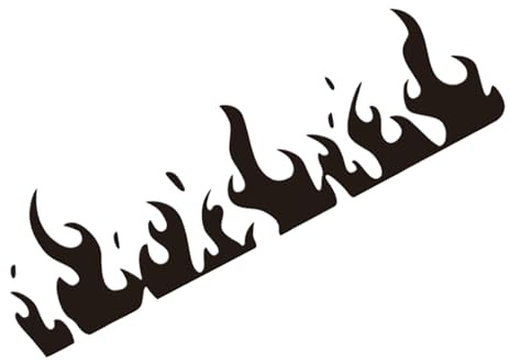 Flammenaufkleber - Reflektierender Aufkleber - Flamme Motorrad Aufkleber - Wasserdicht Ästhetische Feuer Aufkleber - Geeignet für Laptop Wasserflasche Skateboard Auto Reise Etui Fahrradhelm