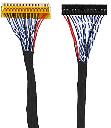 BAFOVY 30-poliges LVDS-Kabel, Hochwertiges PC-Material, 5 Stück für 17-Zoll-19-Zoll-TFT-LCD-Panel, Unterstützt eine Auflösung von 1280 X 1024