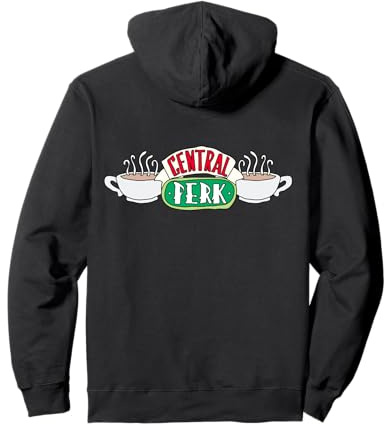 Friends TV Show Central Perk Logo Classic Anni '90 Sitcom Lover Felpa con Cappuccio