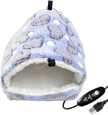 USB Heating Nest for Birds - Soft Plush House Pet Heated Bed Sleeping Bed | Parakeets Parakeets Parakeets Breeding Lovebirds Finch Eggs Laid