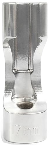 Xiciki Lambdasonden Schlüssel, Antrieb Innenvierkant 10 mm (3/8), SW 17 mm, Stecknuss schlüssel für Lambdasonde, Temperatursensoren, Thermostate, CRV Chrom-Vanadium-Stahl