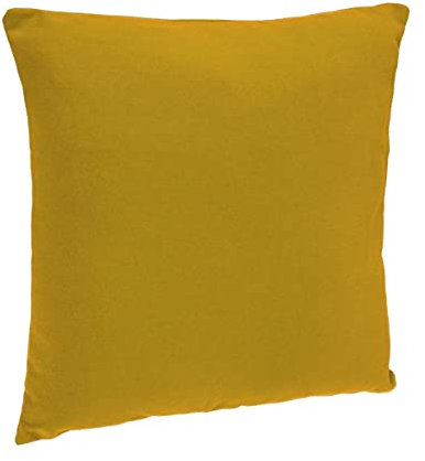 Atmosphera - Abziehbares Kissen Baumwolle - ockergelb - 38x38 cm - Gelb