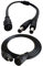 DZYDZR DC 12V Cable - 5.5 x 2.1mm Jack 1 Female to 2 Male Splitter and 1m/3.3ft Extension Cable