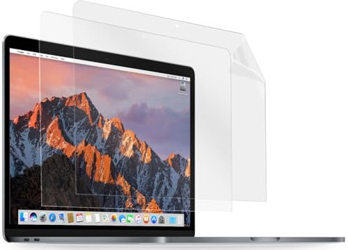 MyGadget 2x Protector Pantalla [Cristal] para Apple MacBook Pro 15 Pulgadas 2016-2019 - Lámina Ordenador Oleo fóbico & Hidrofóbico - Filtro Crystal Clear