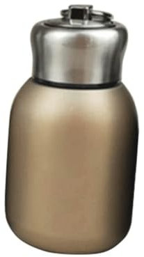 Minitermos de café de 300 ml, termo de viaje, termo de acero inoxidable, para uso en interiores y exteriores dorado